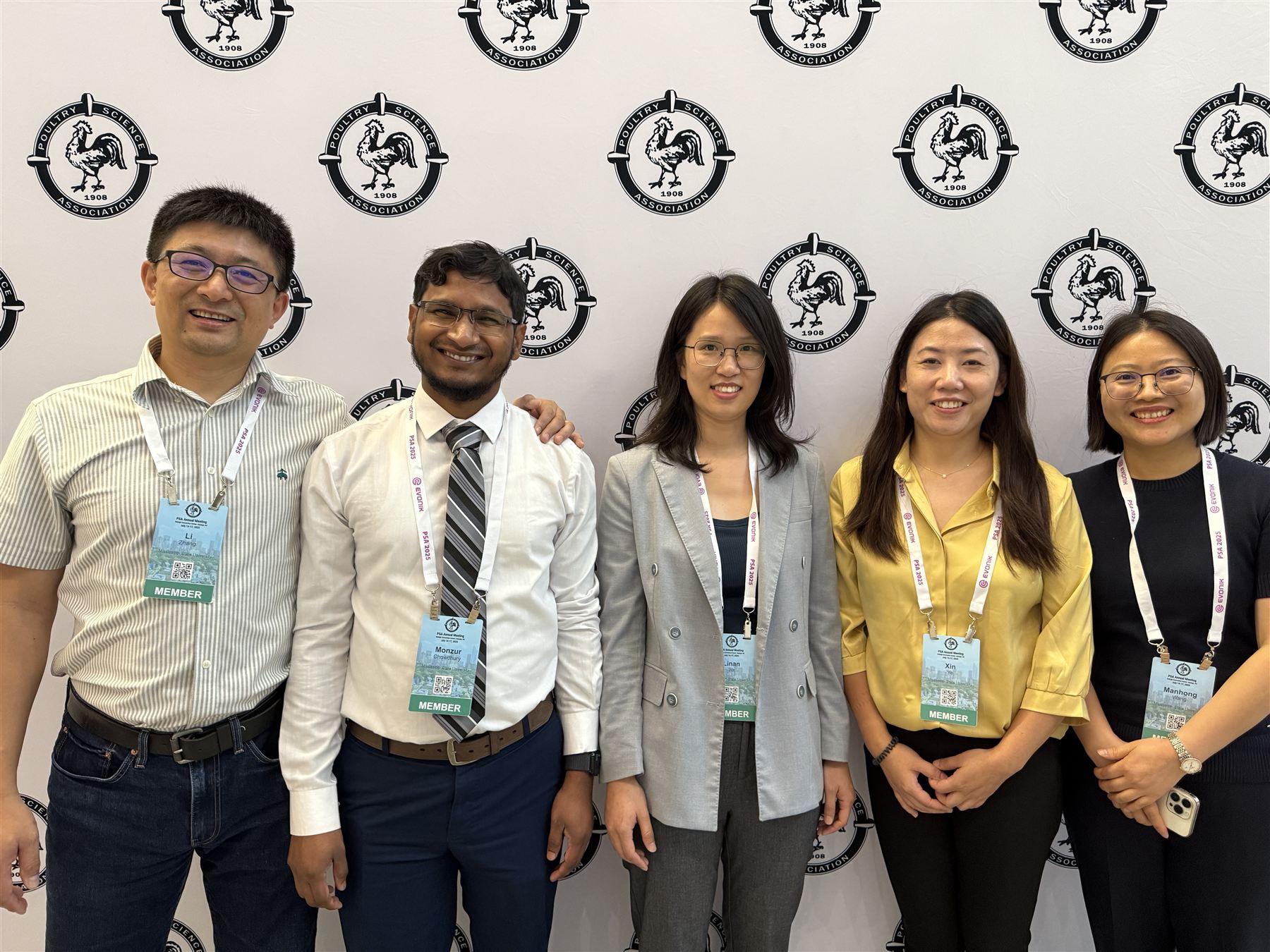 The Zhang Lab team at the 2025 Poultry Science Association meeting